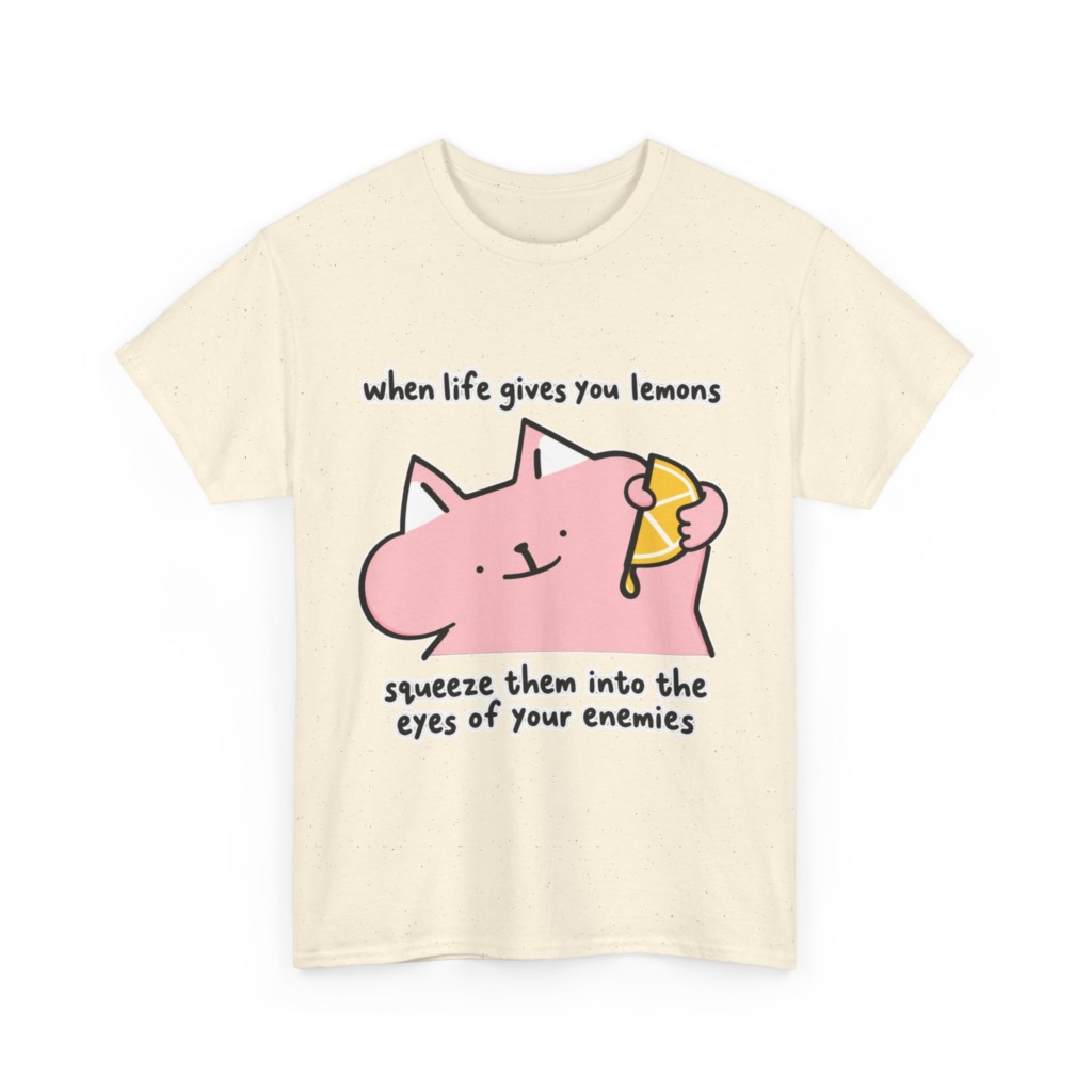 When Life Gives You Lemons Cat Graphic Tee