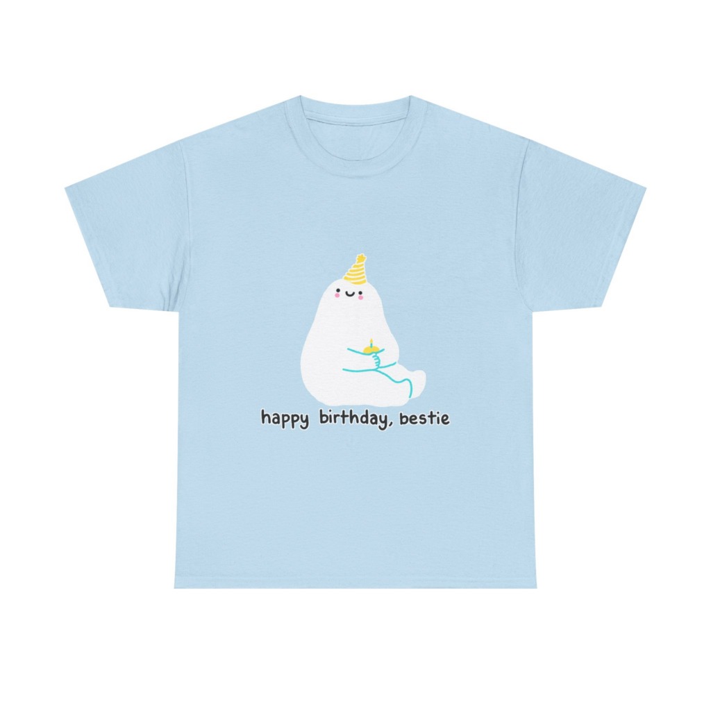 Birthday Bestie Ghost Graphic T-Shirt
