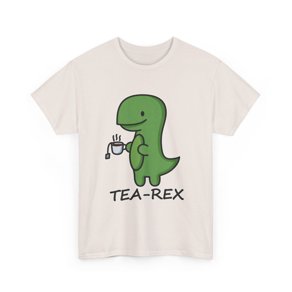 T-Shirt: Cute Tea-Rex Dinosaur Graphic Print