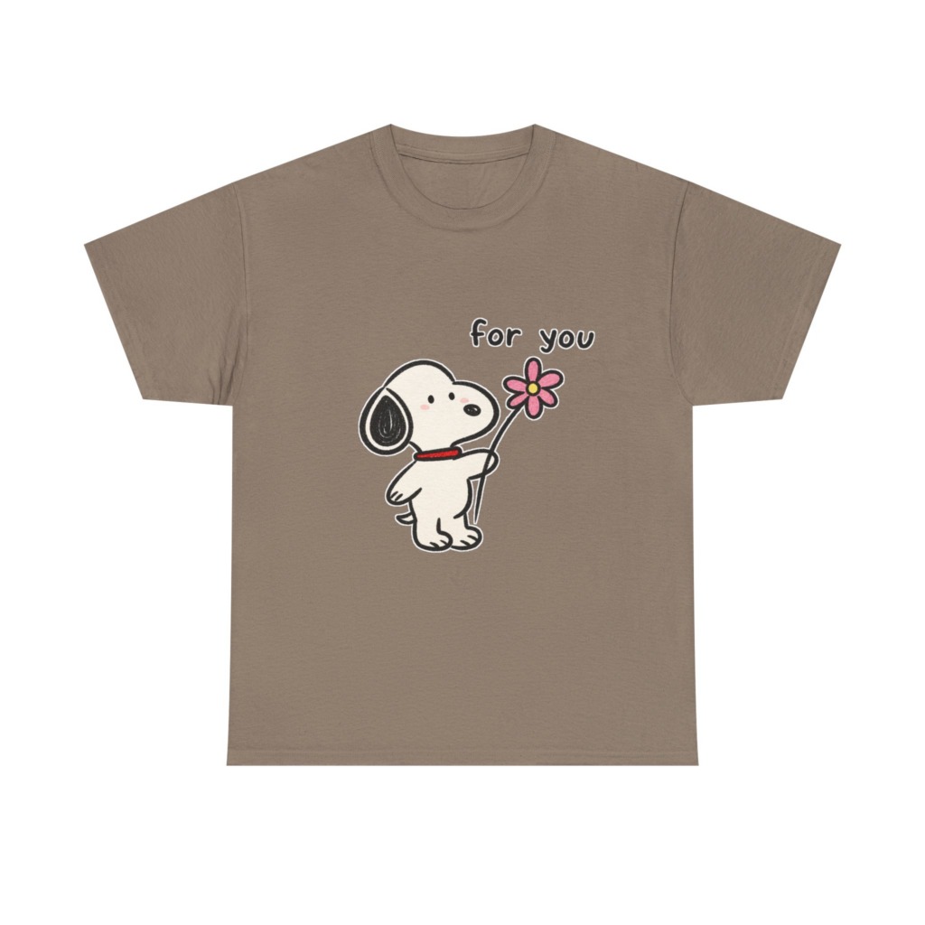 Snoopy 'For You' Flower Graphic T-Shirt