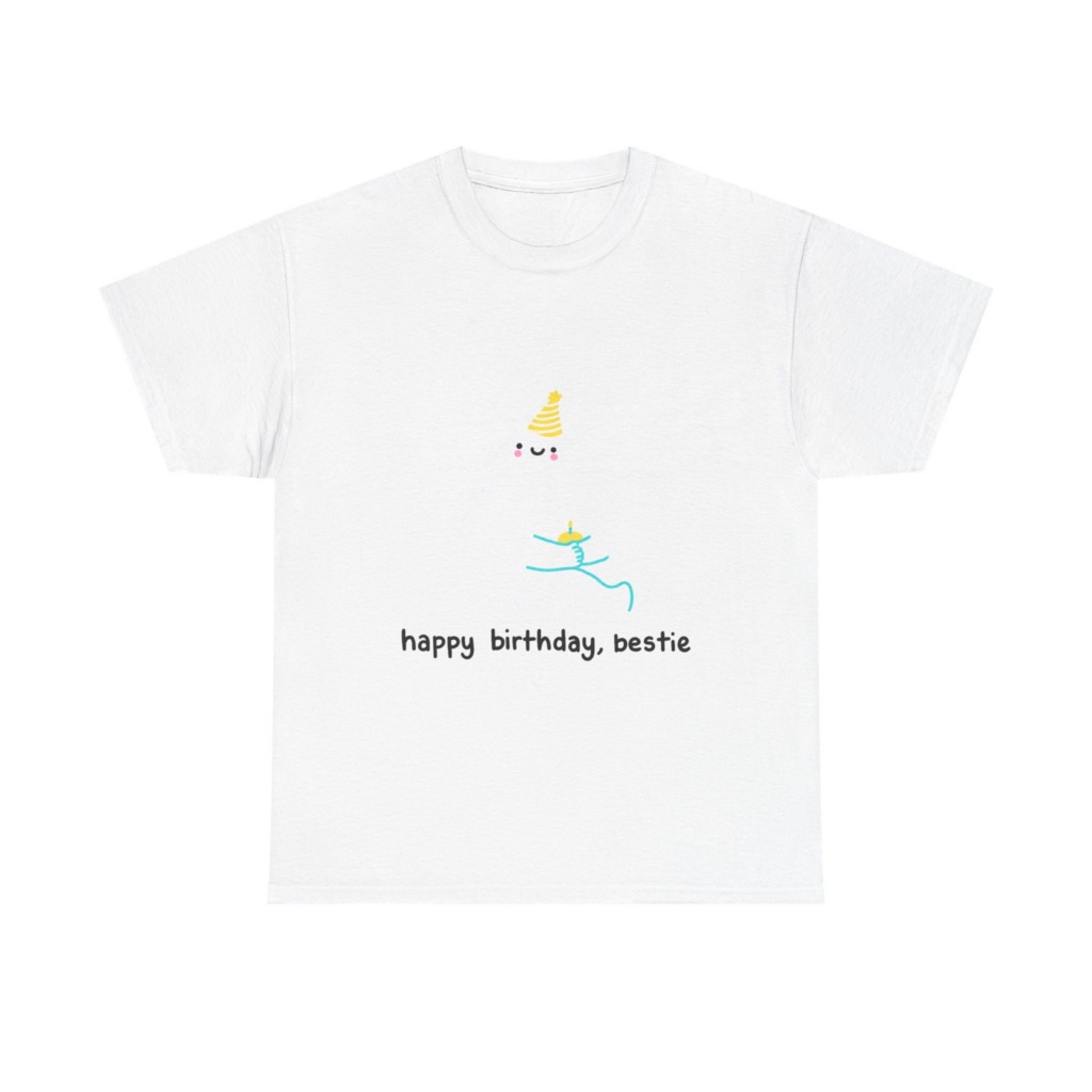 Birthday Bestie Ghost Graphic T-Shirt