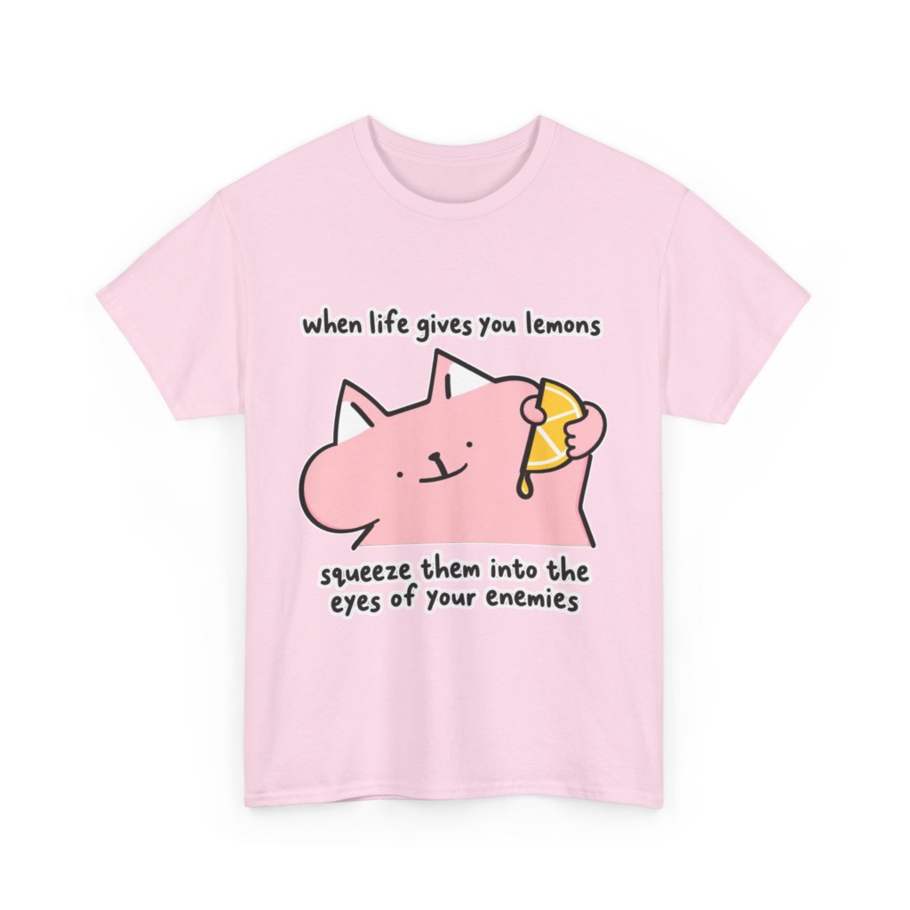 When Life Gives You Lemons Cat Graphic Tee