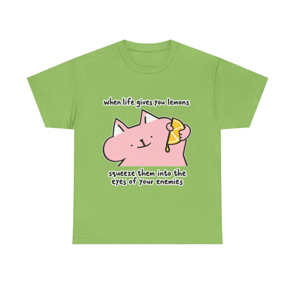 When Life Gives You Lemons Cat Graphic Tee