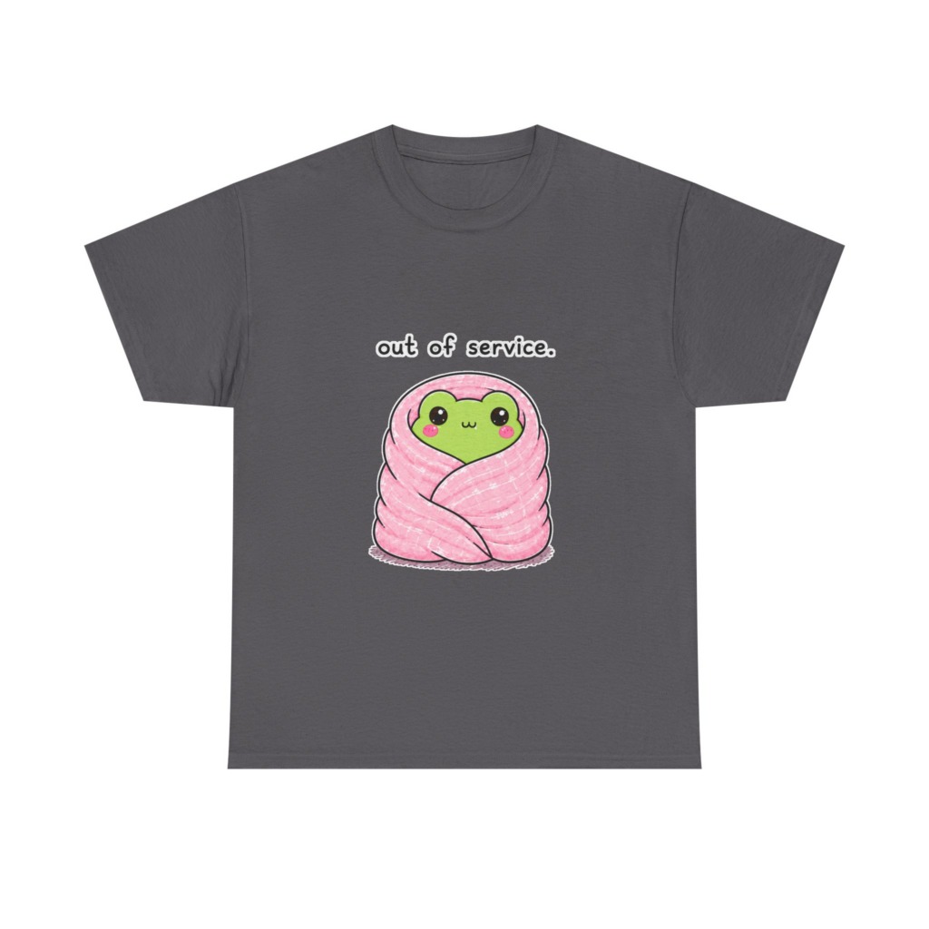 Kawaii Frog 'Out of Service' Graphic Tee