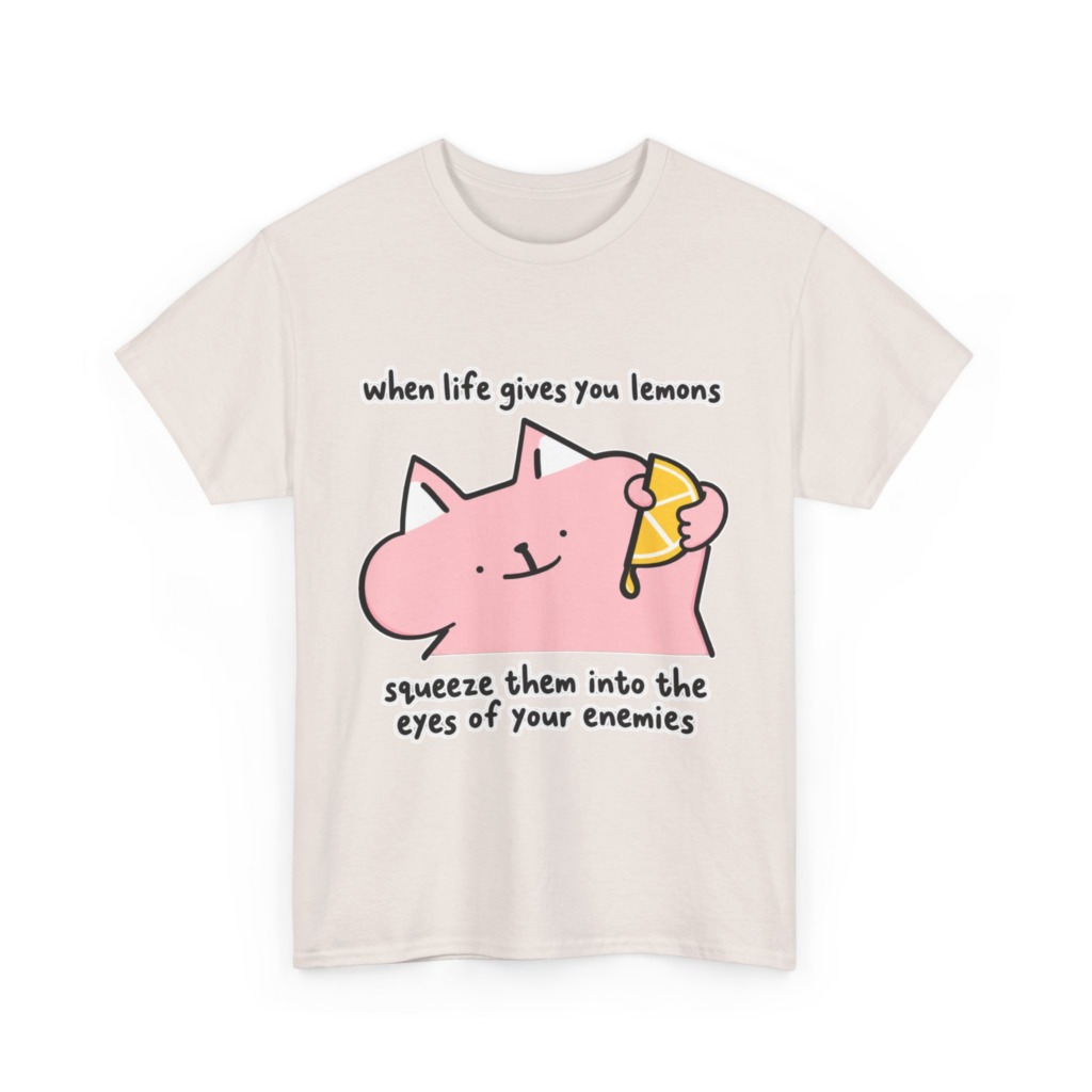 When Life Gives You Lemons Cat Graphic Tee