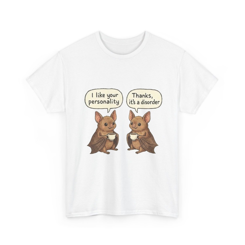 Bat Coffee 'Personality Disorder' Graphic T-Shirt
