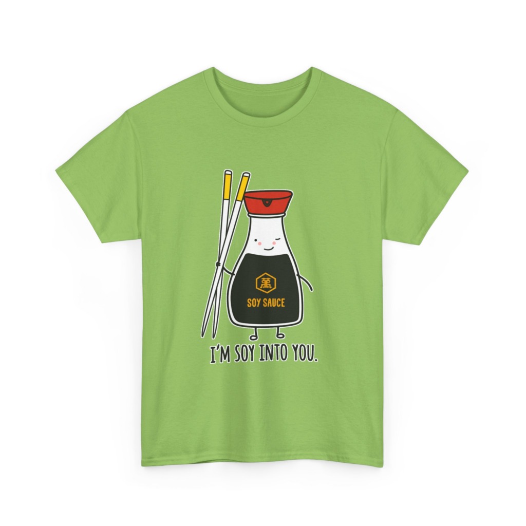 T-Shirt: 'I'm Soy Into You' Kawaii Soy Sauce Print