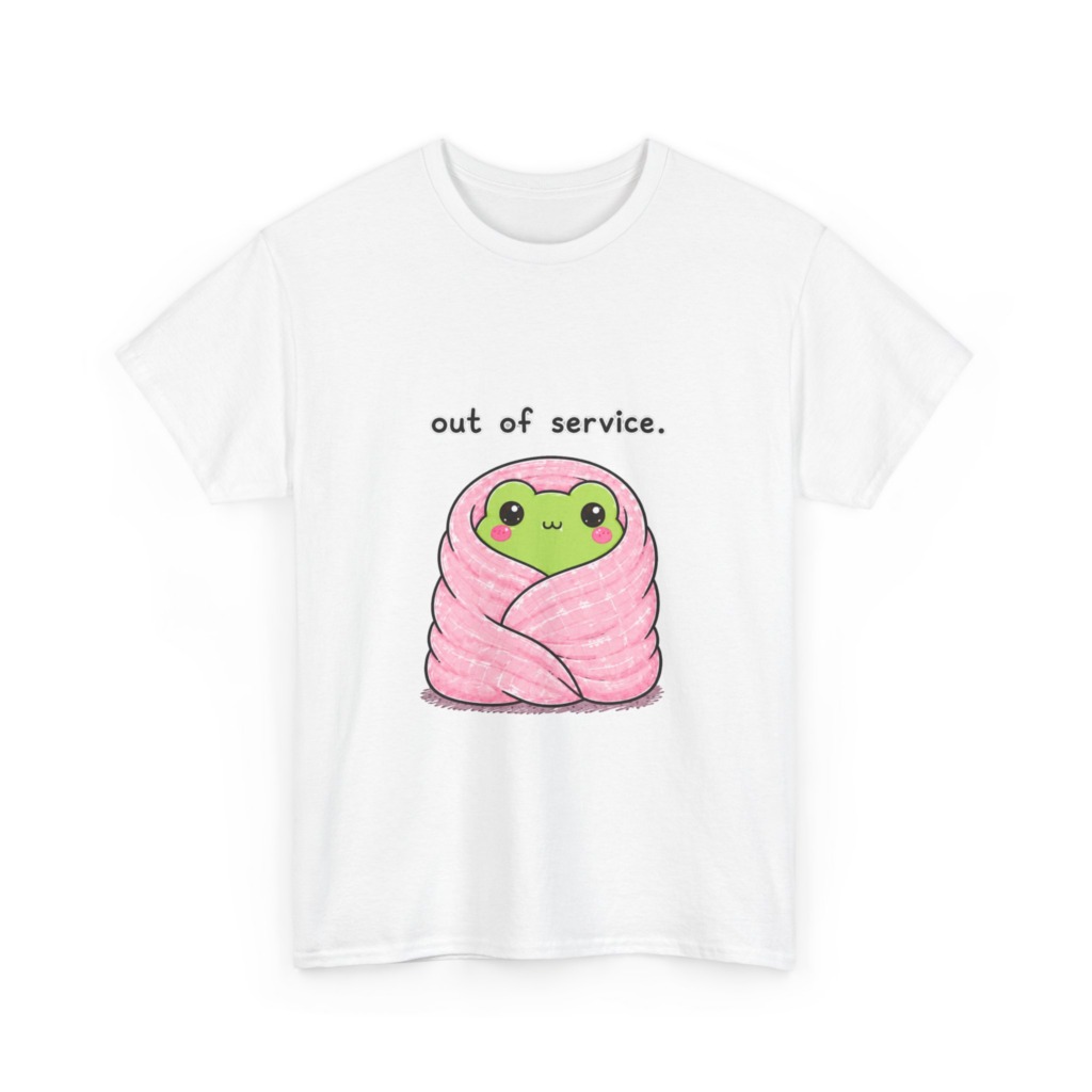 Kawaii Frog 'Out of Service' Graphic Tee