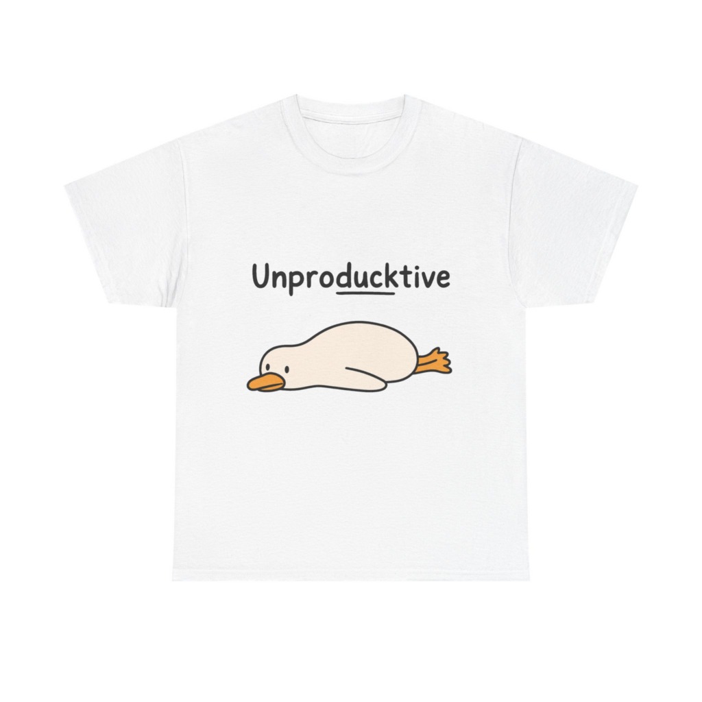 Unproducktive Duck Graphic T-Shirt