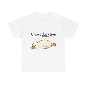 Unproducktive Duck Graphic T-Shirt