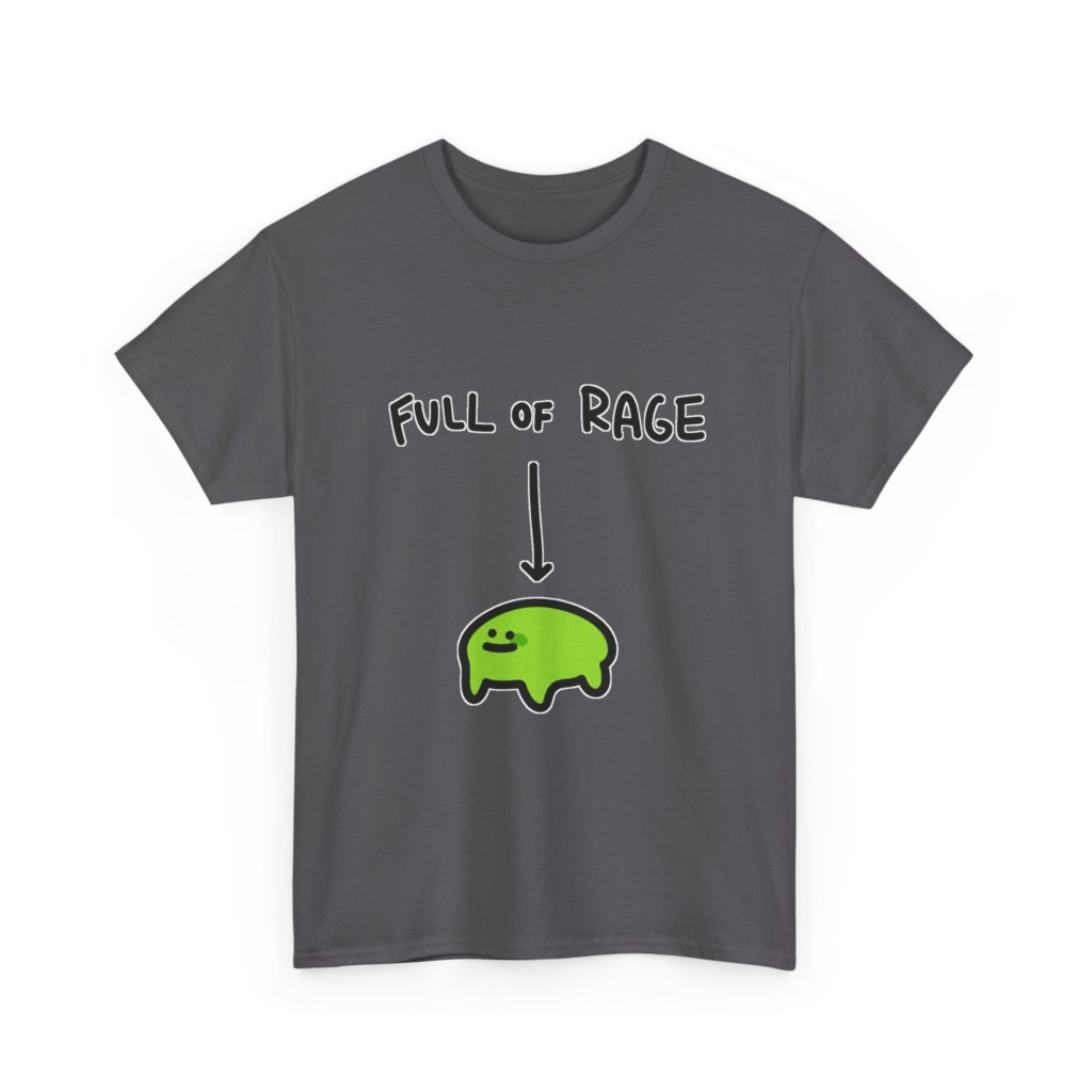 White Full Of Rage Happy Blob T-Shirt