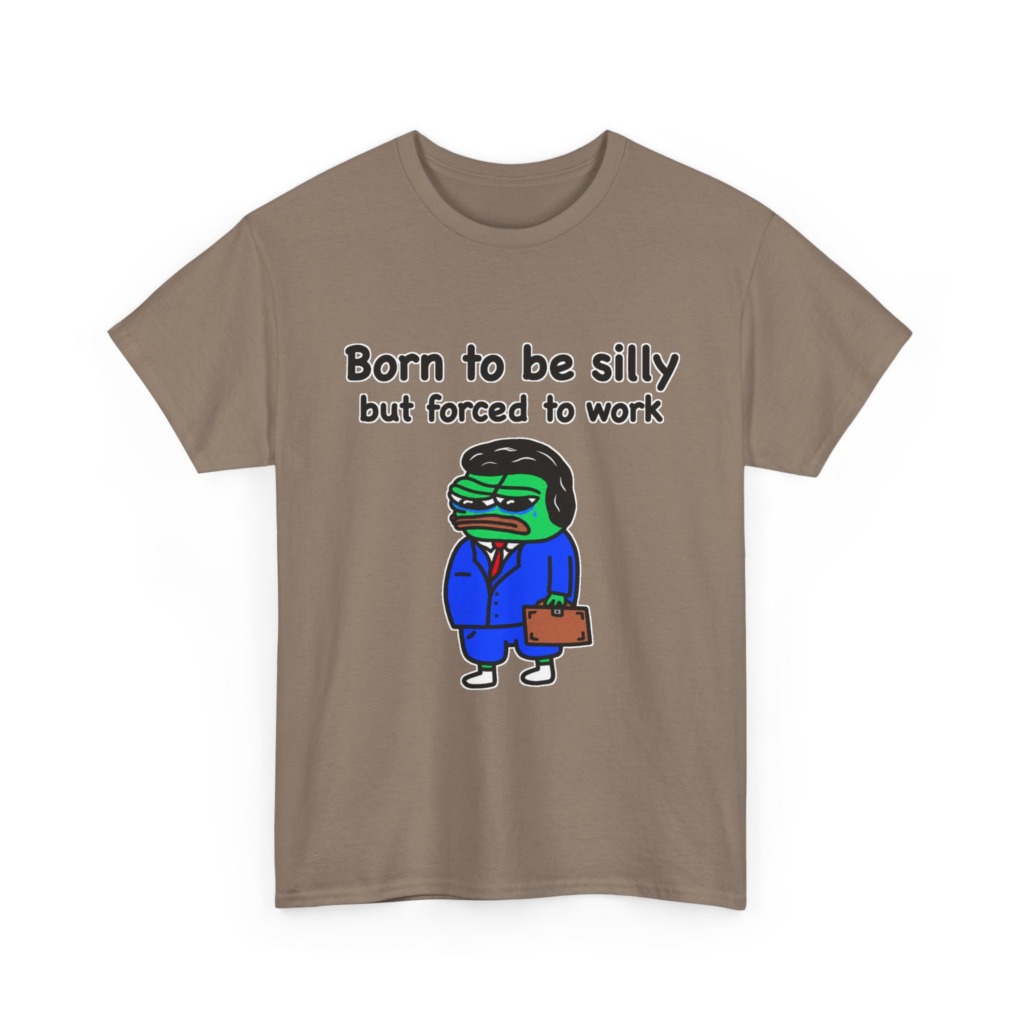 T-Shirt: Born to Be Silly Business Frog Graphic