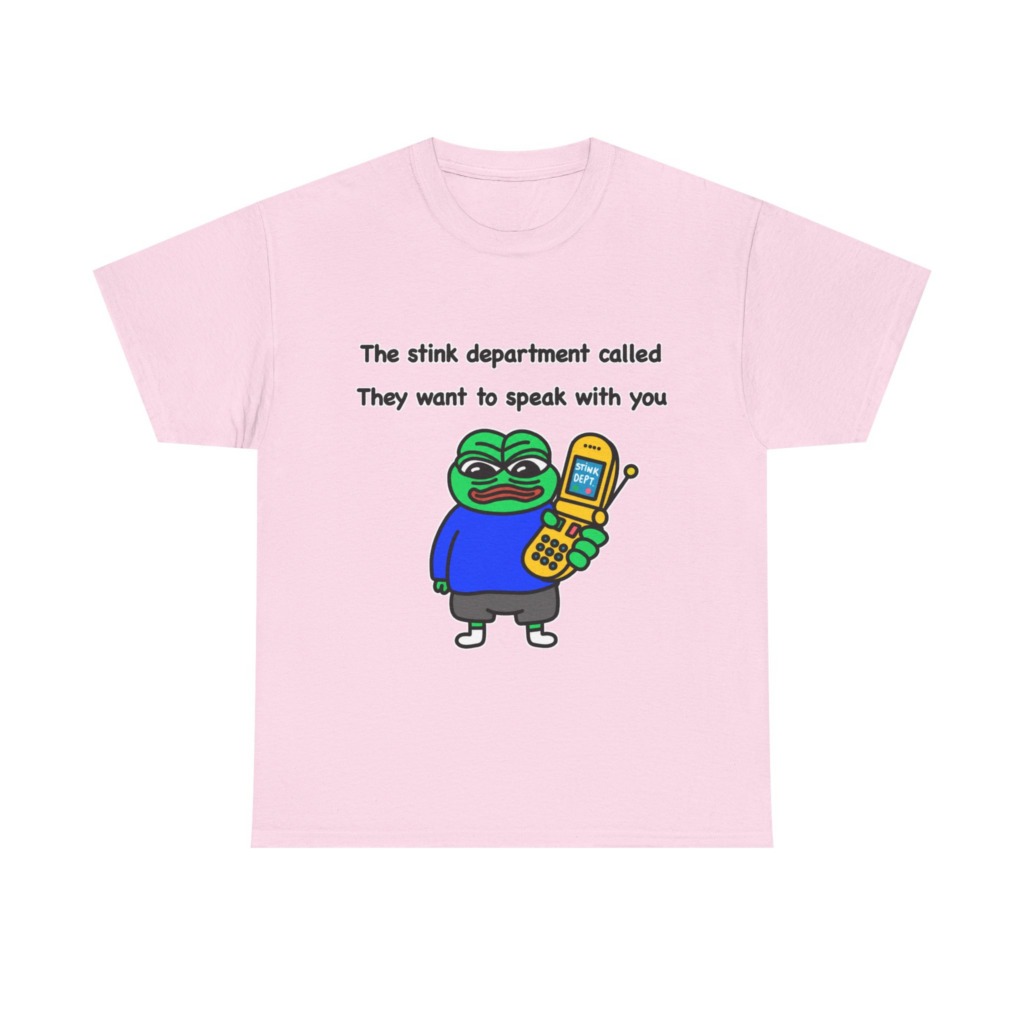 T-Shirt: Pepe Frog 'Stink Department' Call Graphic