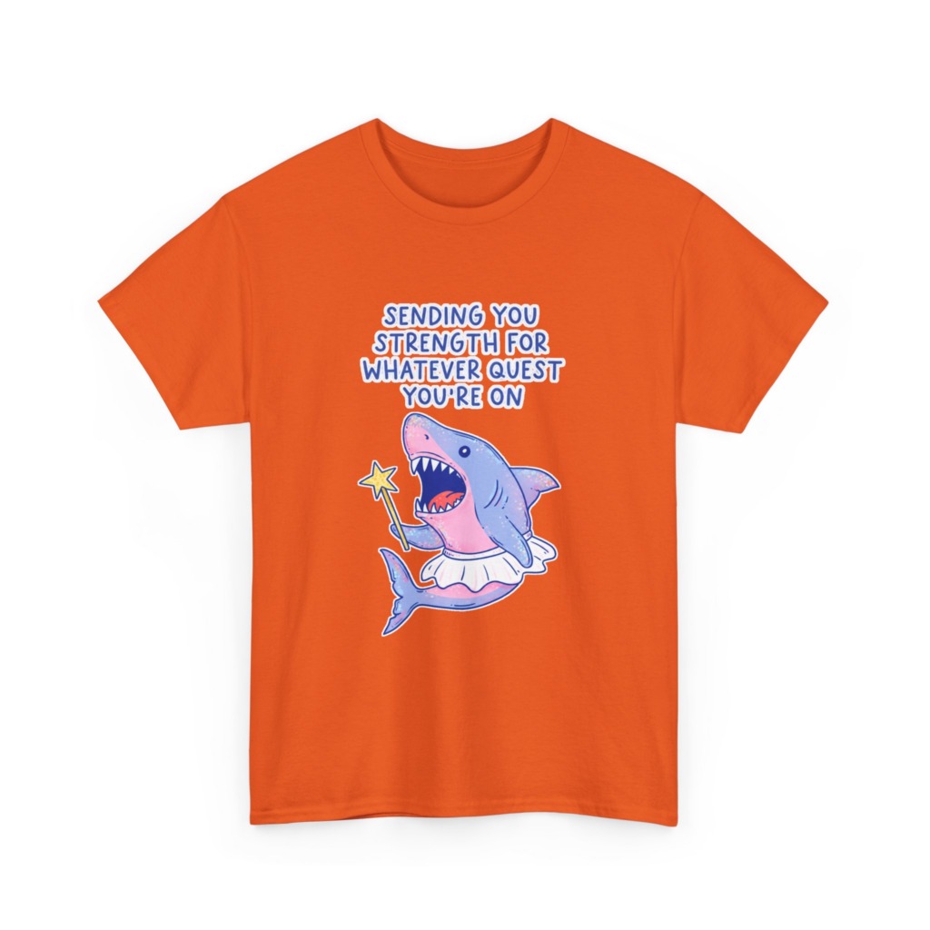 T-Shirt: Fairy Ballerina Shark Strength Quote