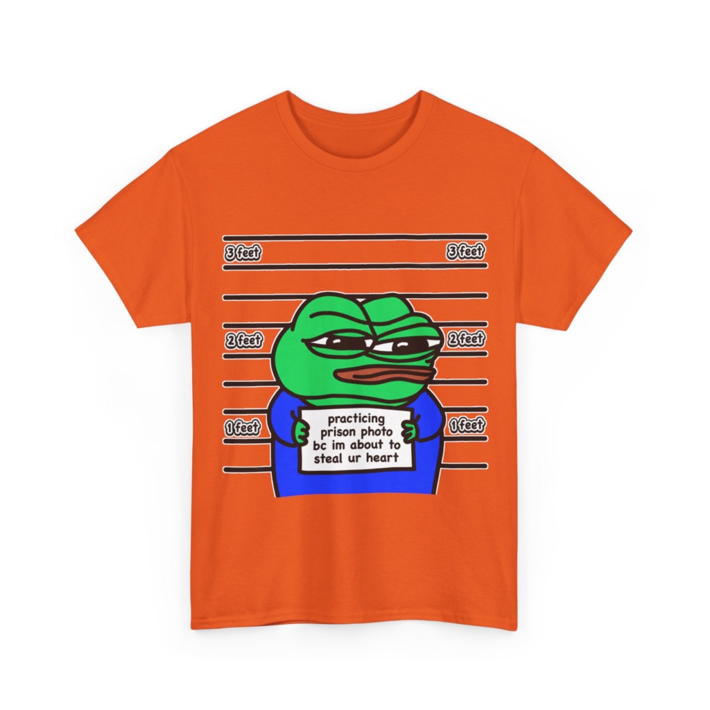 T-Shirt: Pepe Frog 'Steal Your Heart' Mugshot