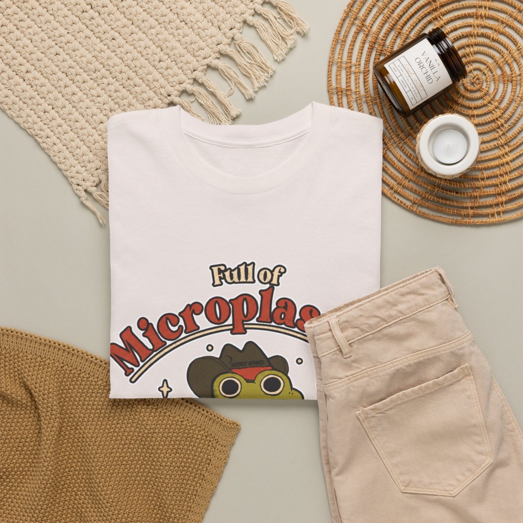T-Shirt: Cowboy Frog Microplastics Graphic