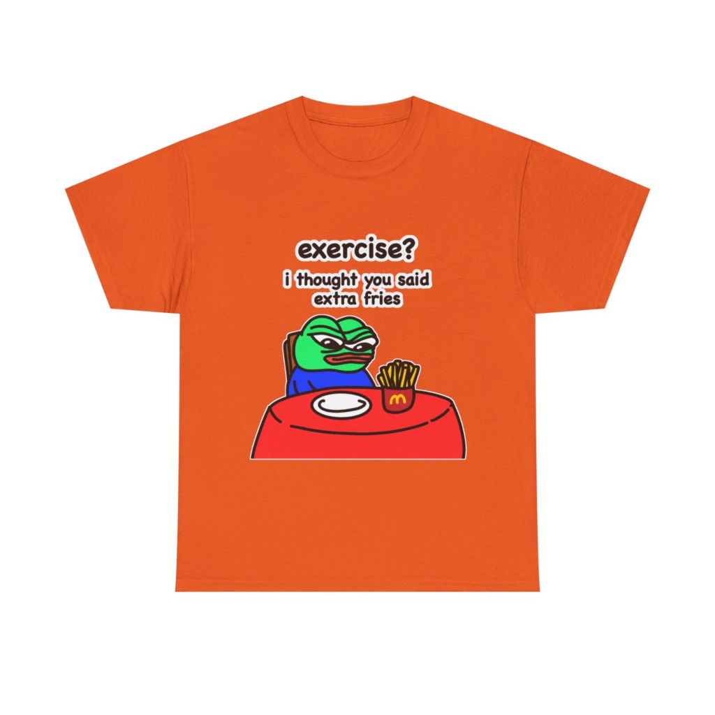 Pepe the Frog 'Extra Fries' Graphic T-Shirt