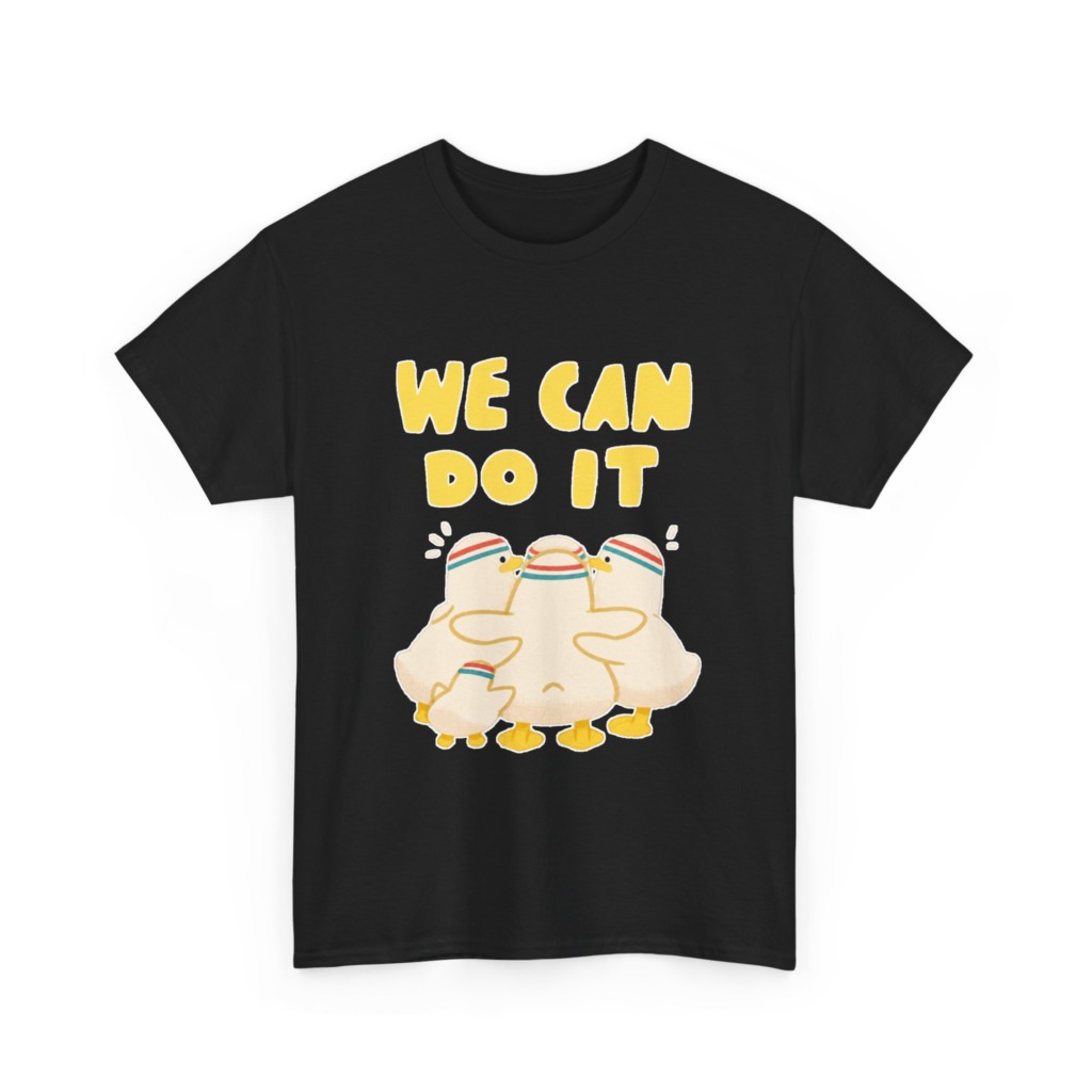 White 'We Can Do It' Duckling Huddle Graphic Tee