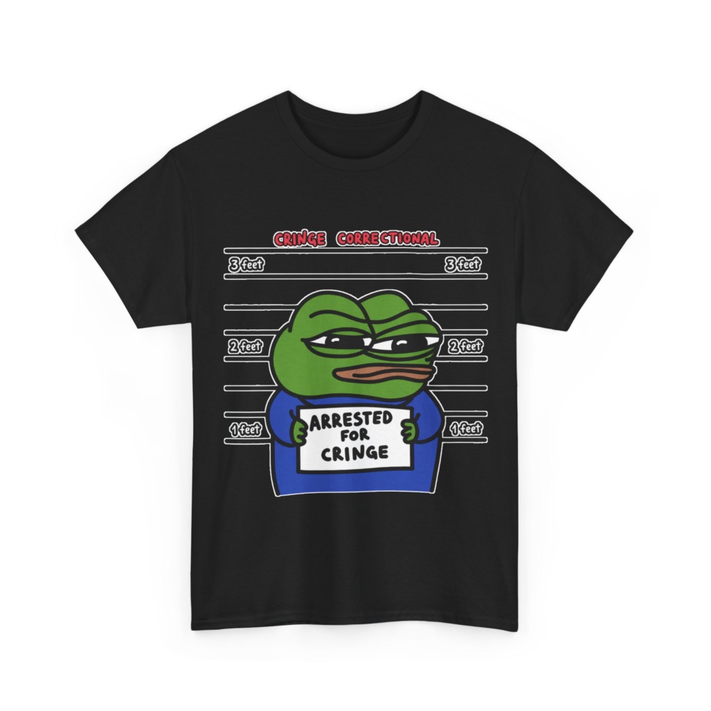 Pepe Frog Arrested for Cringe Mugshot T-Shirt