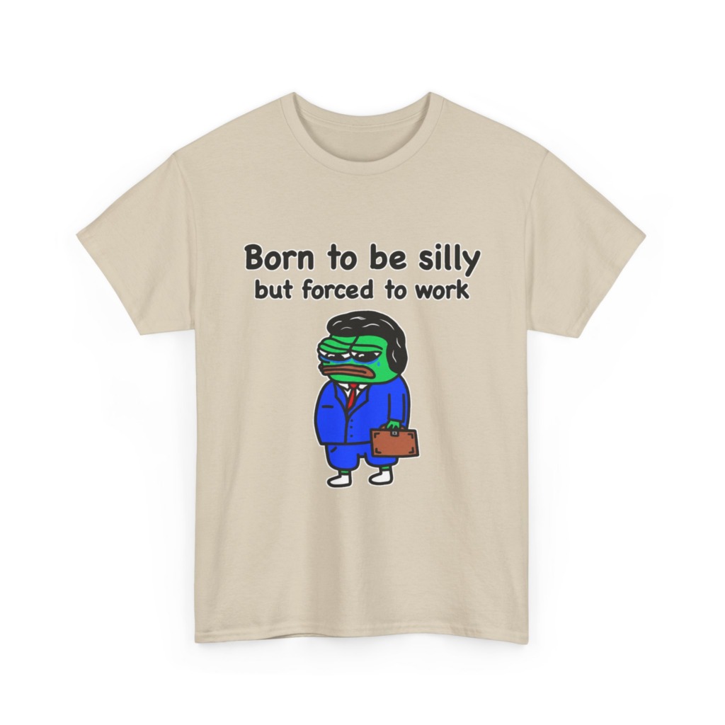 T-Shirt: Born to Be Silly Business Frog Graphic