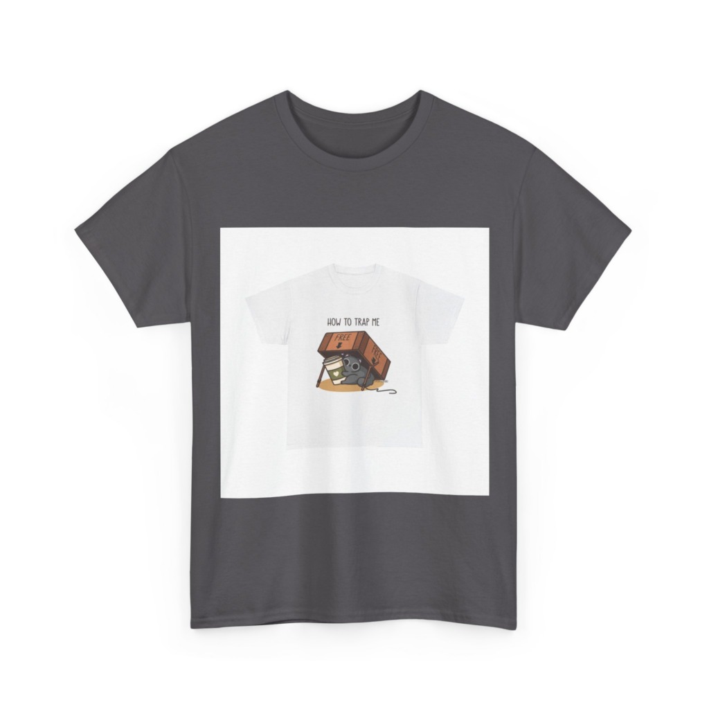 T-Shirt: How to Trap Me Cat & Coffee Graphic