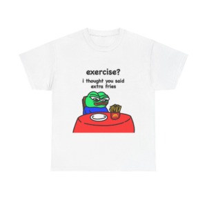 Pepe the Frog 'Extra Fries' Graphic T-Shirt