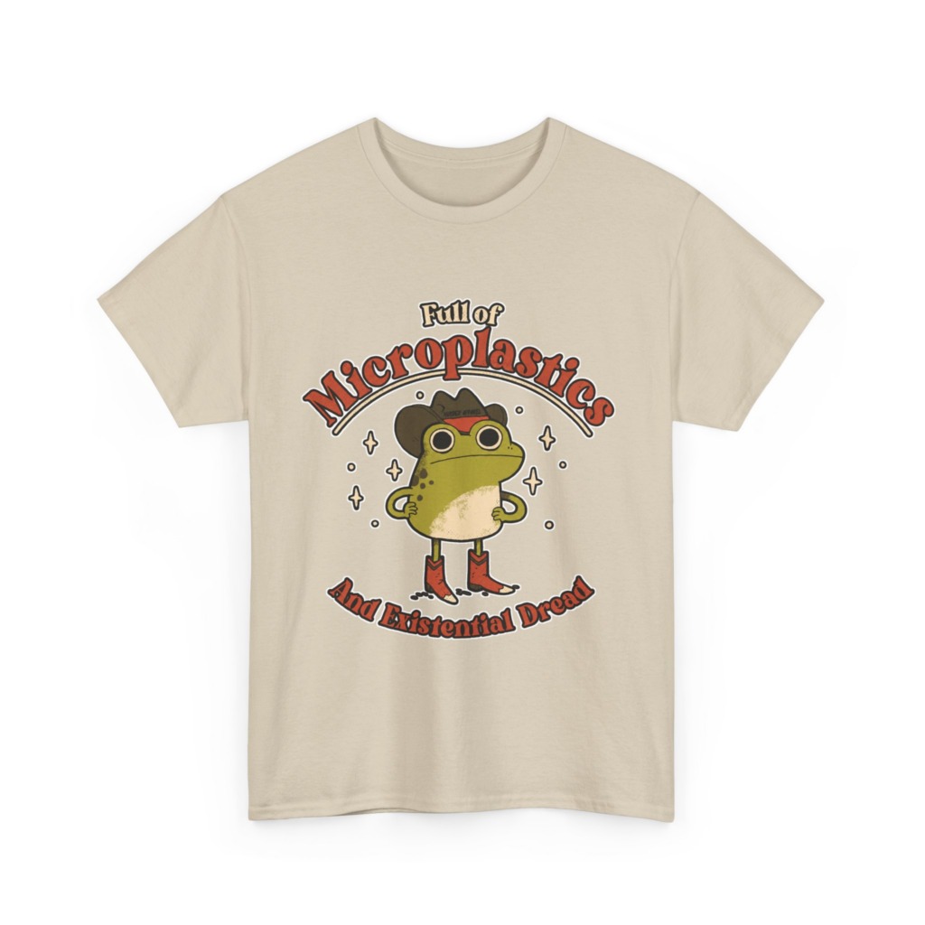 T-Shirt: Cowboy Frog Microplastics Graphic