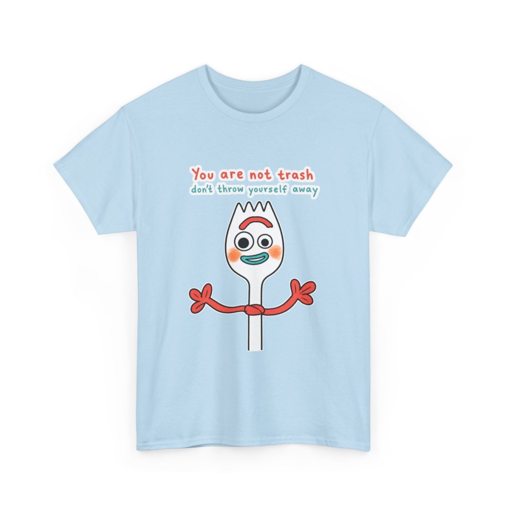 Forky 'You Are Not Trash' Graphic T-Shirt