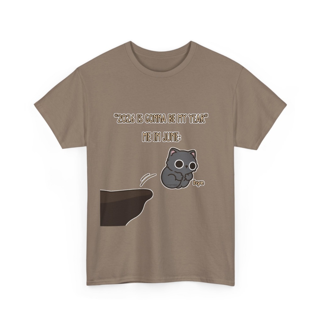 T-Shirt: '2026 Is My Year' Bubu Cat Meme Print