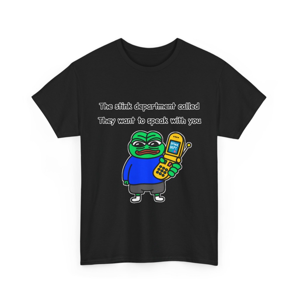 T-Shirt: Pepe Frog 'Stink Department' Call Graphic