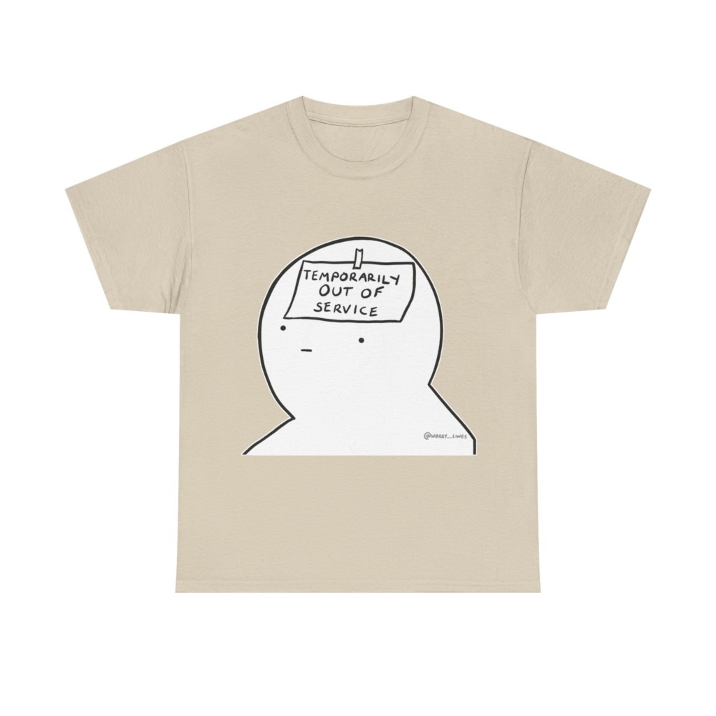 Graphic T-Shirt: Temporarily Out of Service Head