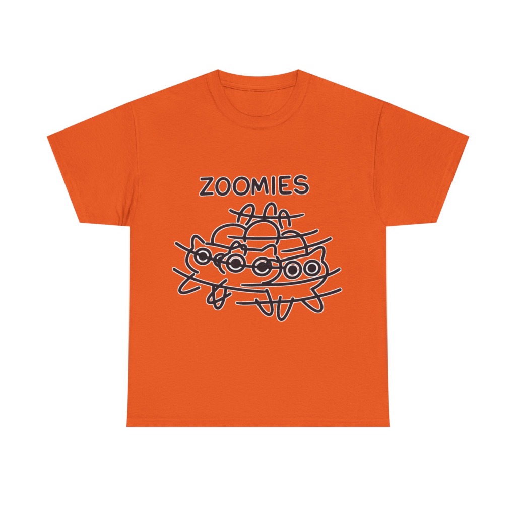 T-Shirt: Zoomies Energetic Cats Graphic