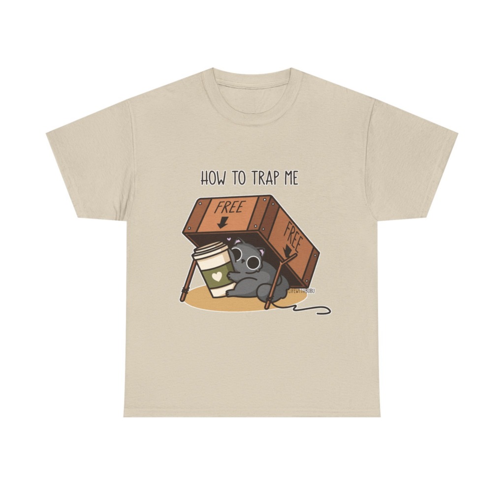 How to Trap Me Coffee Cat Graphic Tee