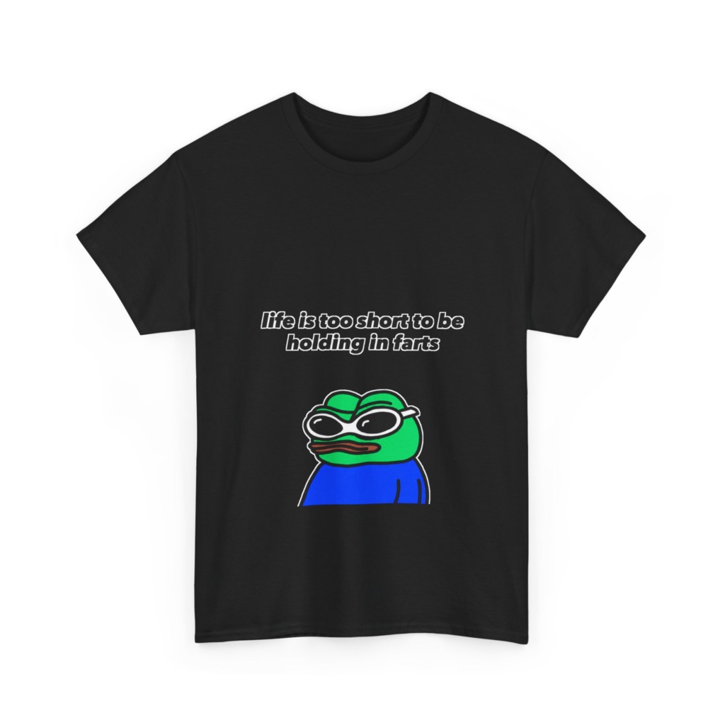 T-shirt: Pepe Frog 'Life's Too Short' Graphic Tee