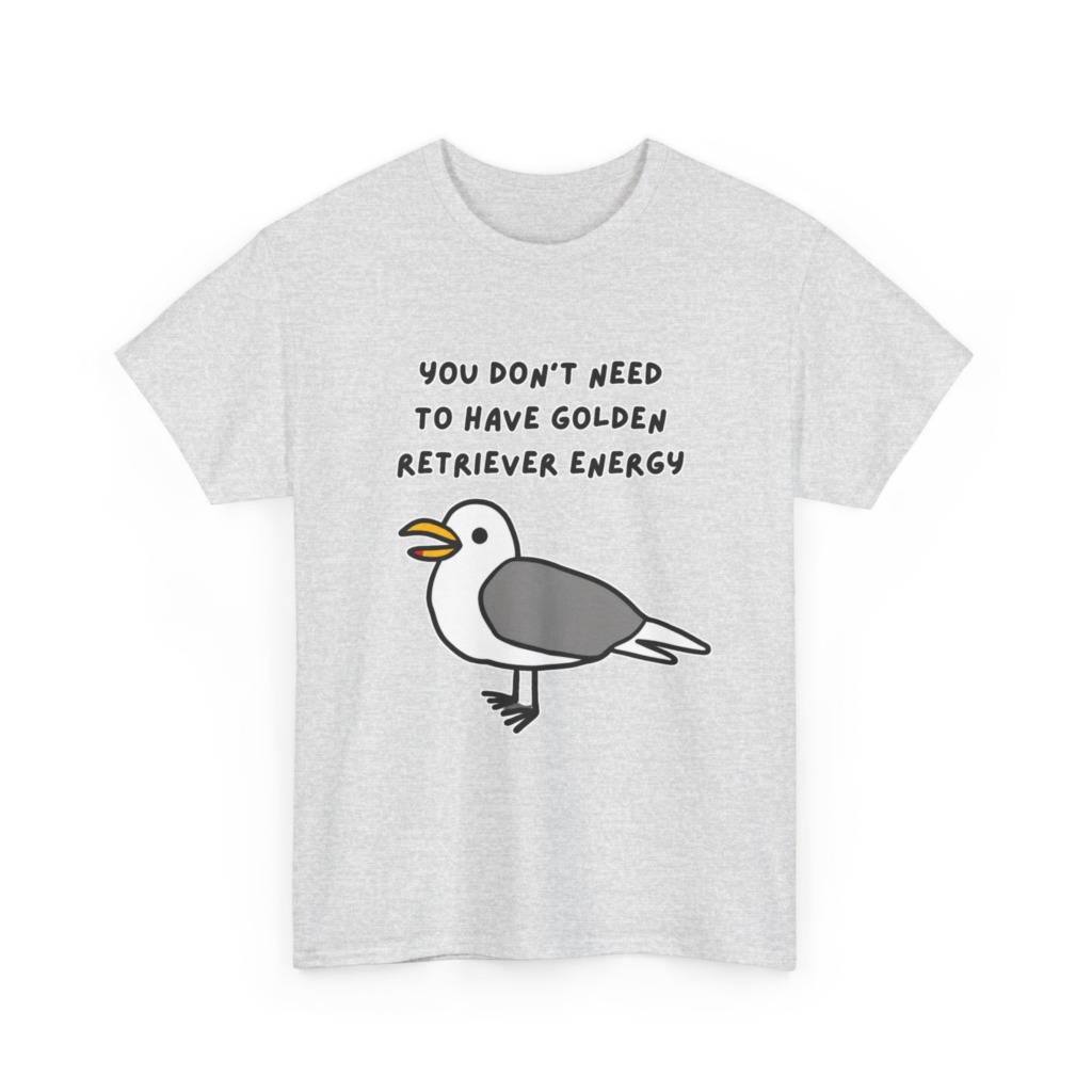 Seagull 'Golden Retriever Energy' Graphic T-Shirt