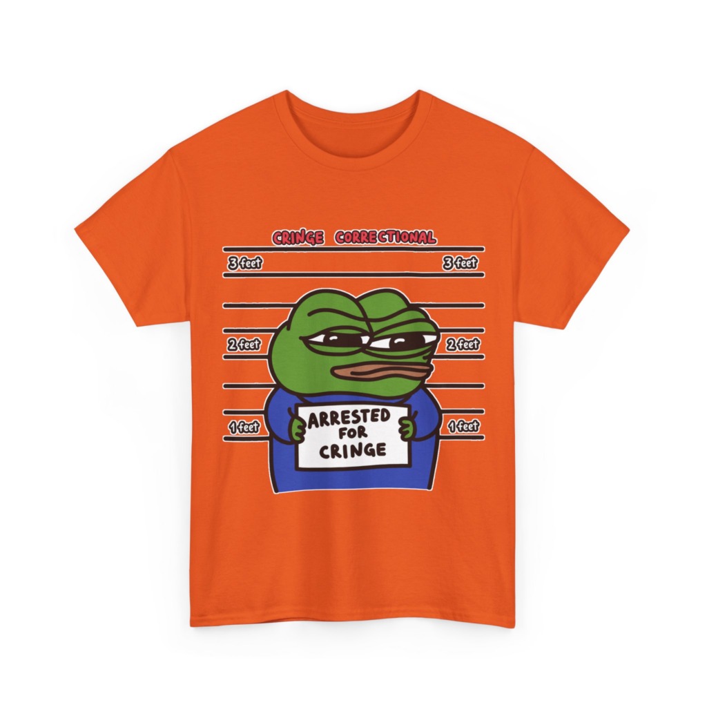 Pepe Frog Arrested for Cringe Mugshot T-Shirt