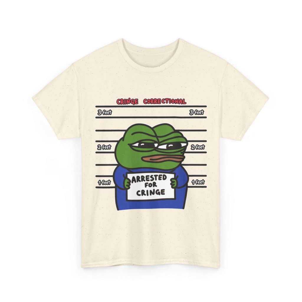 Pepe Frog Arrested for Cringe Mugshot T-Shirt