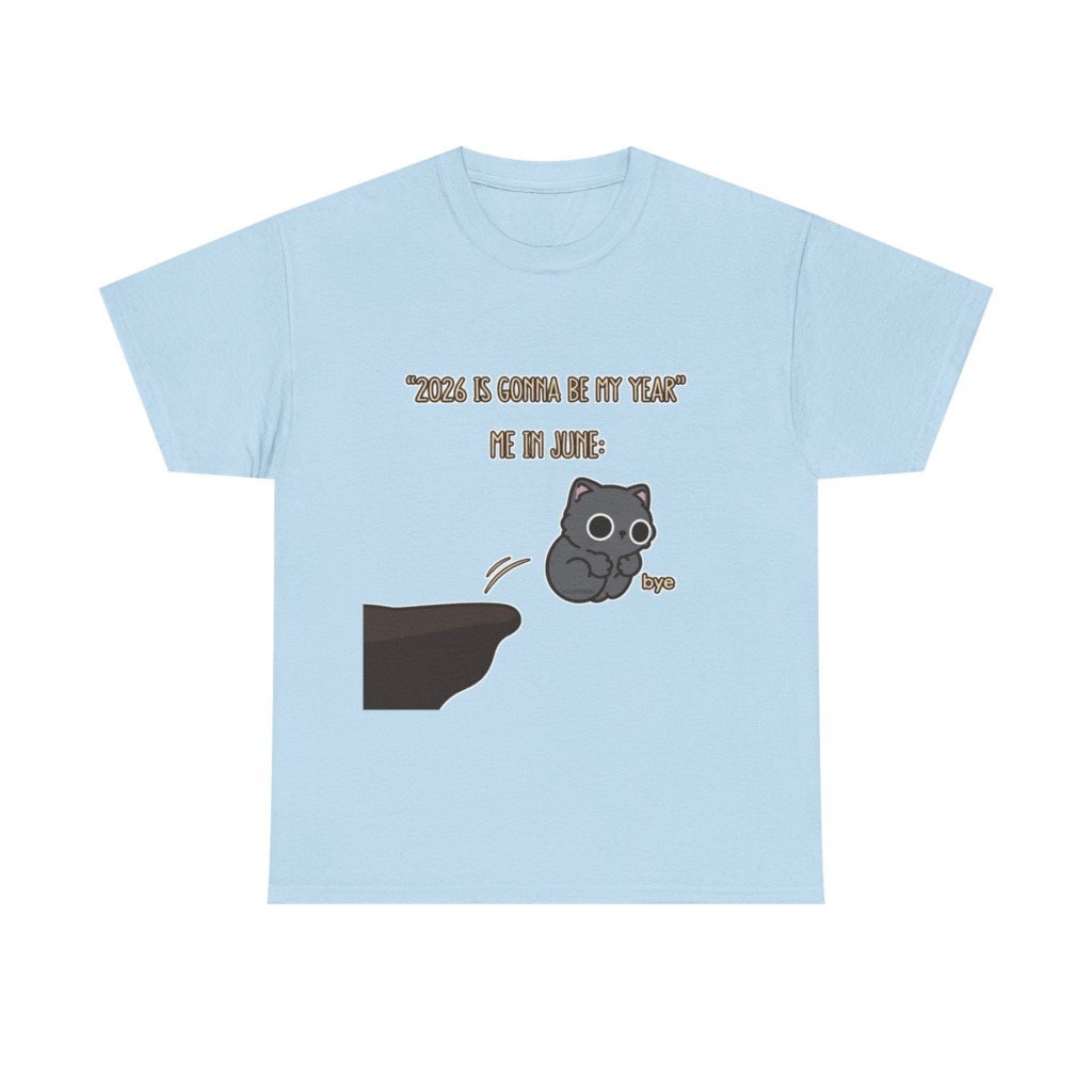 T-Shirt: '2026 Is My Year' Bubu Cat Meme Print