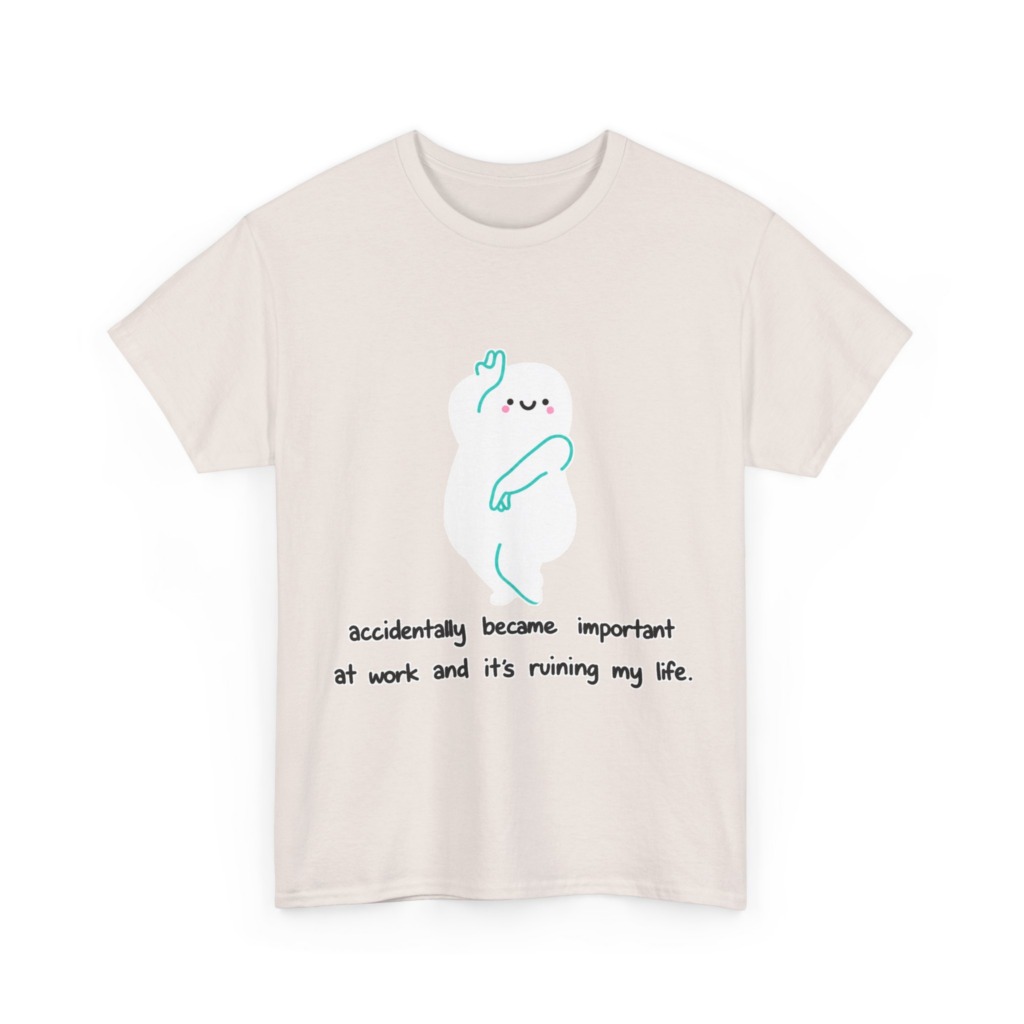 White "Accidentally Important" Graphic Tee