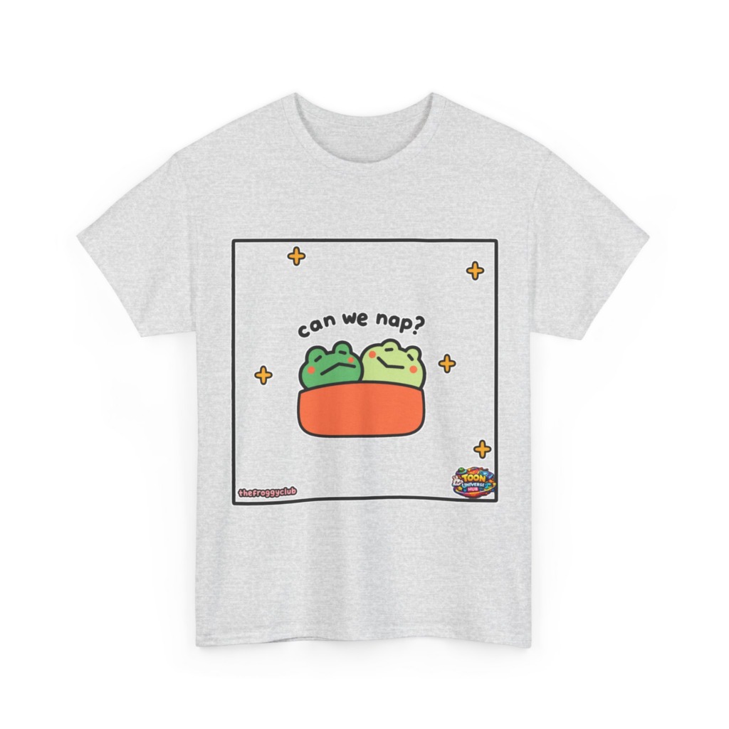 Napping Frogs 'Can We Nap?' Graphic T-Shirt