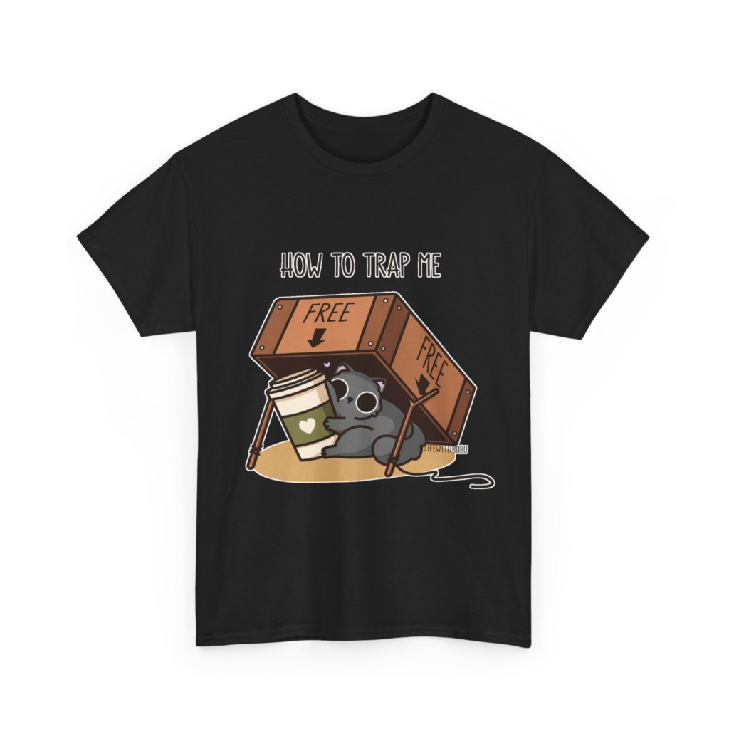 How to Trap Me Coffee Cat Graphic Tee