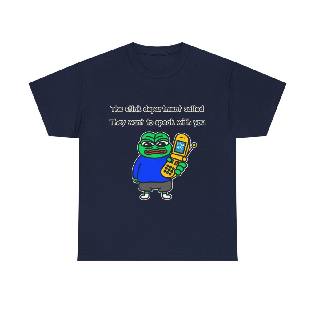 T-Shirt: Pepe Frog 'Stink Department' Call Graphic