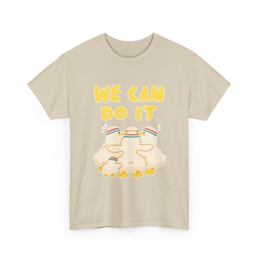 White 'We Can Do It' Duckling Huddle Graphic Tee