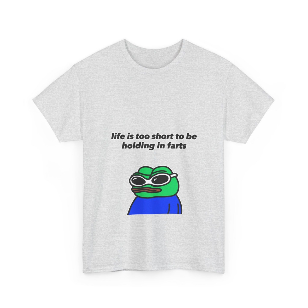 T-shirt: Pepe Frog 'Life's Too Short' Graphic Tee