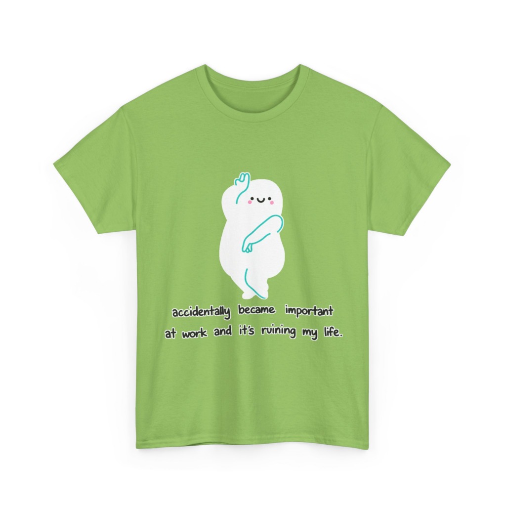 White "Accidentally Important" Graphic Tee