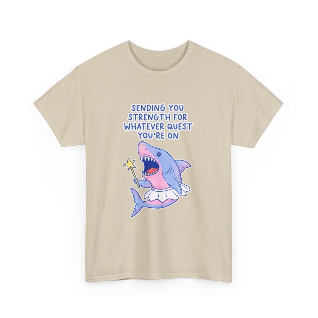 T-Shirt: Fairy Ballerina Shark Strength Quote