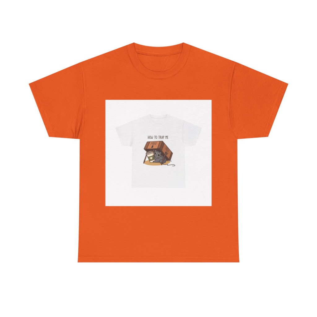 T-Shirt: How to Trap Me Cat & Coffee Graphic