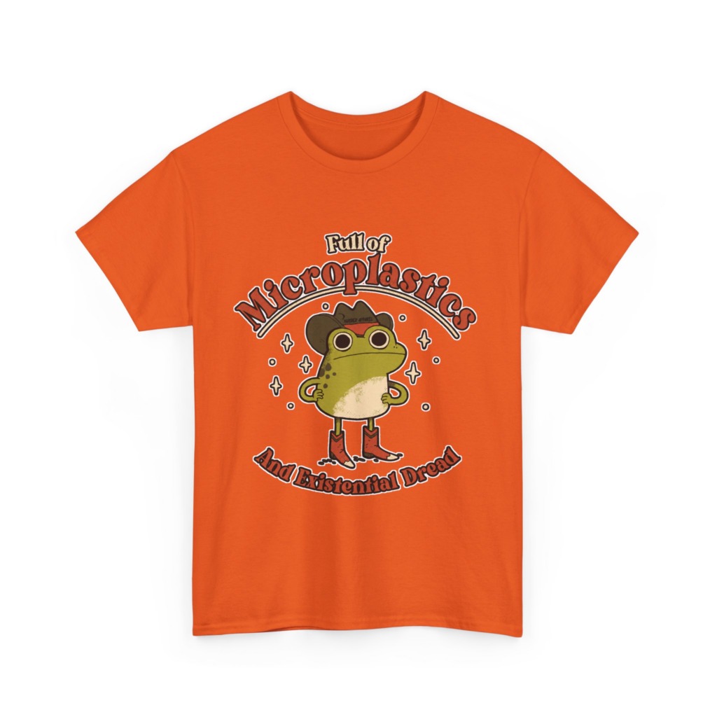 T-Shirt: Cowboy Frog Microplastics Graphic