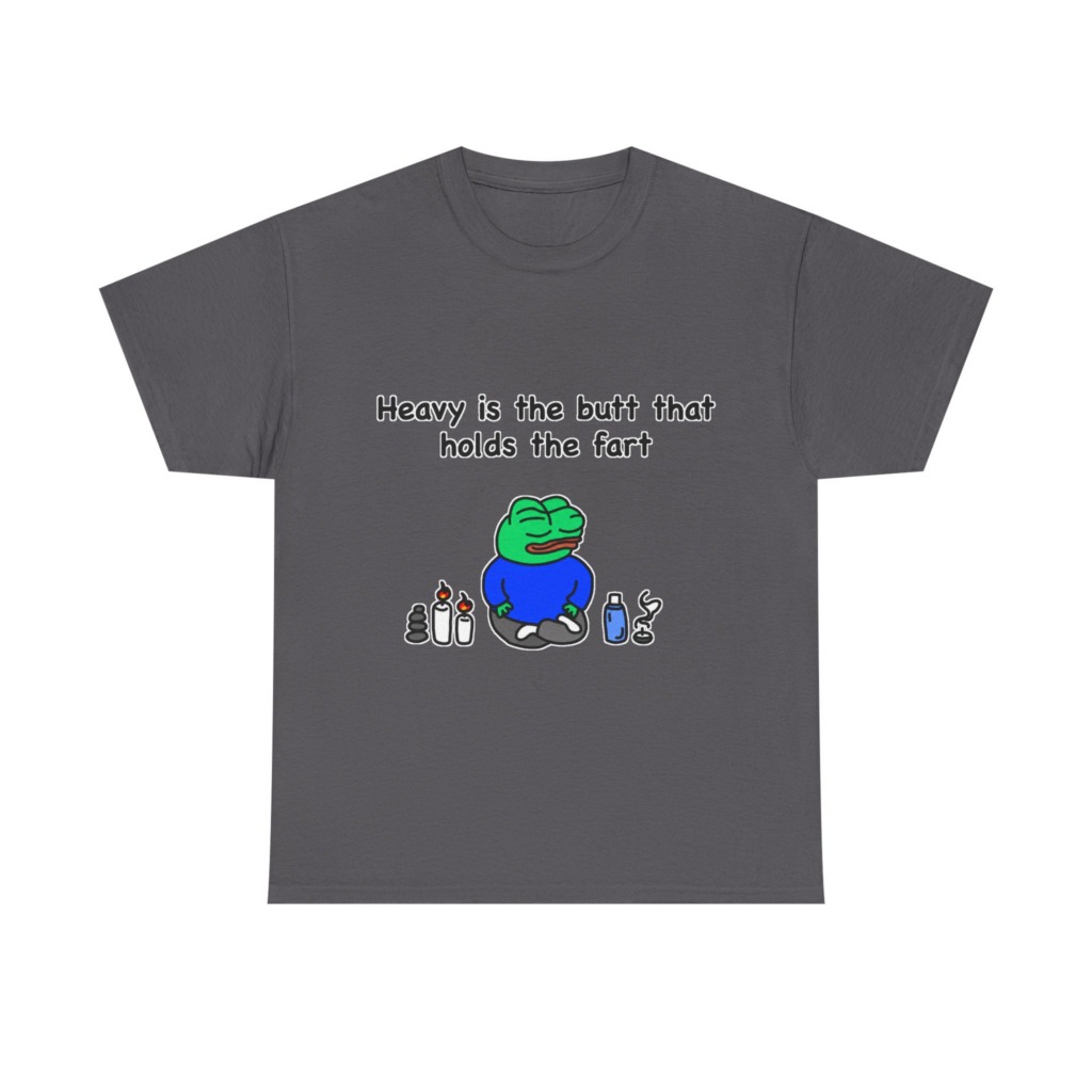 T-Shirt: Meditating Pepe Frog 'Heavy is the Butt'