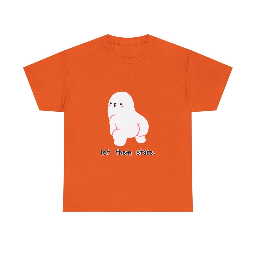 White "Let Them Stare" Creature Graphic Tee